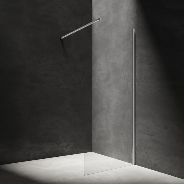OMNIRES Kabina prysznicowa walk-in MARINA chrom połysk 80x200 szkło t