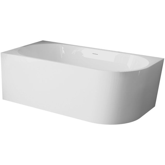 INVENA Wanna wolnostojąca przyścienna ASTRI 150x75 cm lewa z syfonem