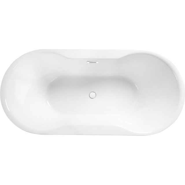 BESCO Wanna wolnostojąca NAVIA 140x75 cm maskownica syfonu z przelewe