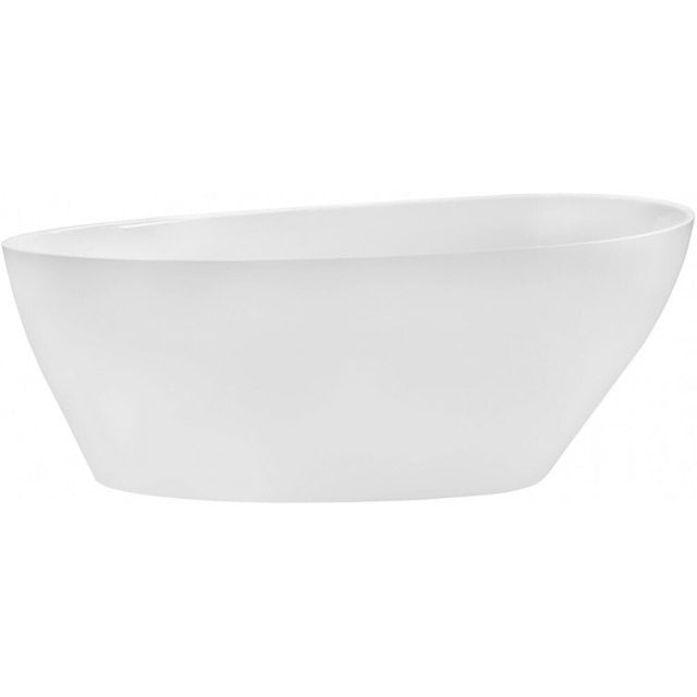 BESCO Wanna wolnostojąca GOYA MATT BIAŁA 160x70 klik-klak chrom #WMMB