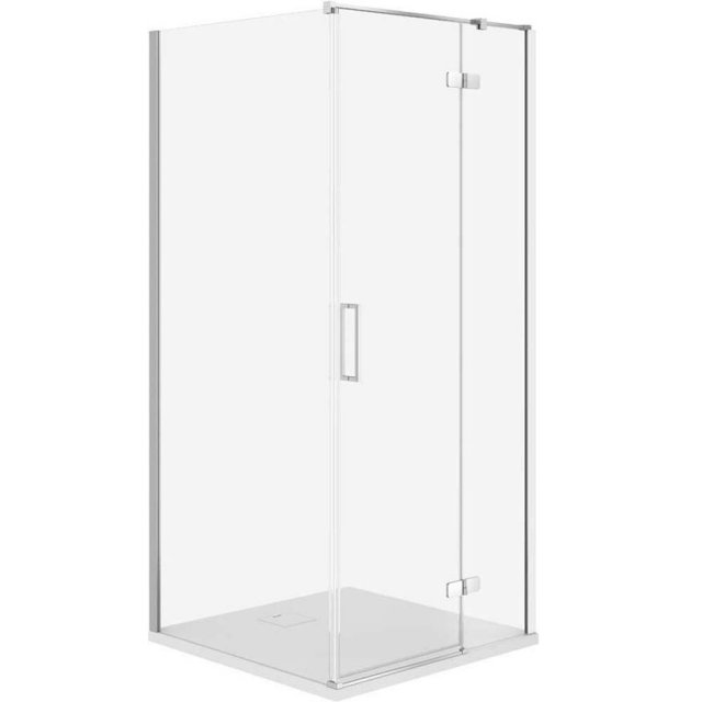 CERSANIT Kabina prysznicowa JOTA prawa chrom 80x80 z brodzikiem TAKO