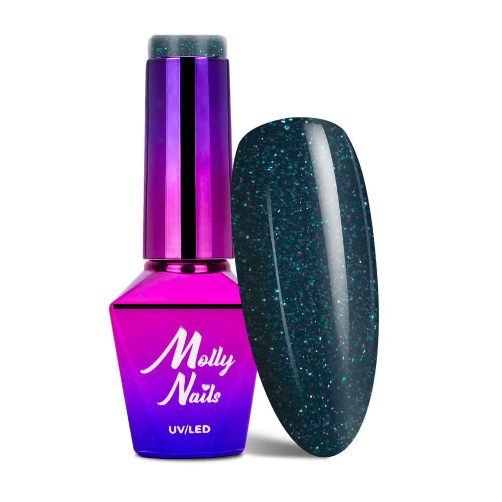 Lakier hybrydowy LED/UV Gel Polish Molly Nails Bling it on! Nr 507 Mirage 8g