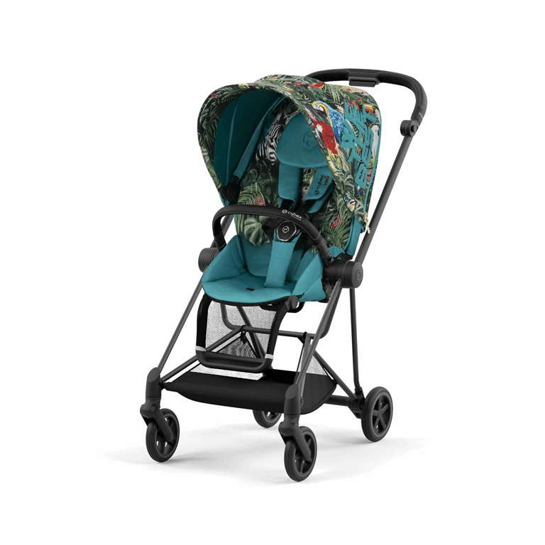 Cybex Mios 3.0 Fashion Collection - wózek spacerowy z gondolą Lux-Cybex by DJ Khaled-Chrome z brązową rączką