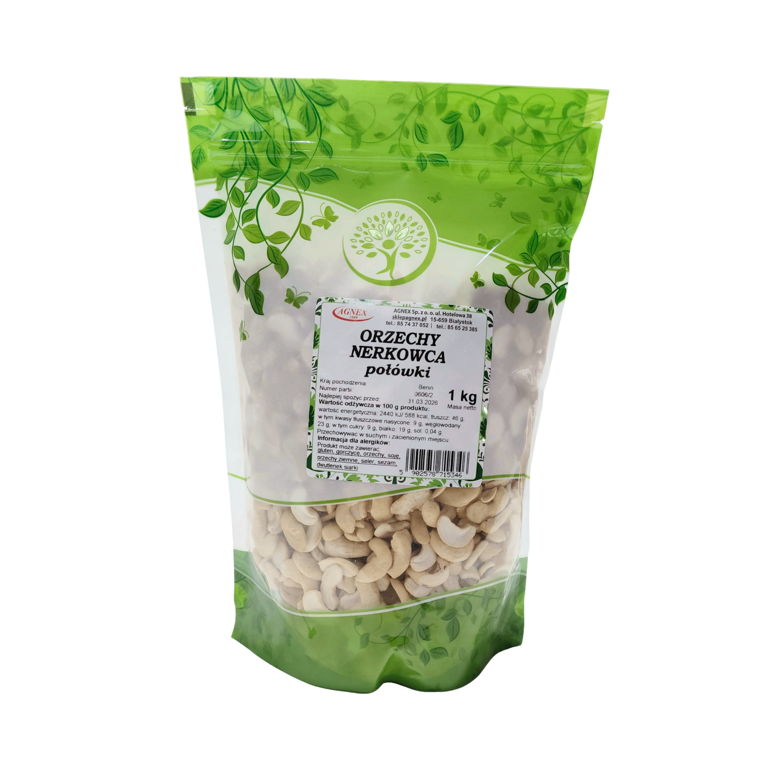 Orzechy nerkowca połówki 1 kg