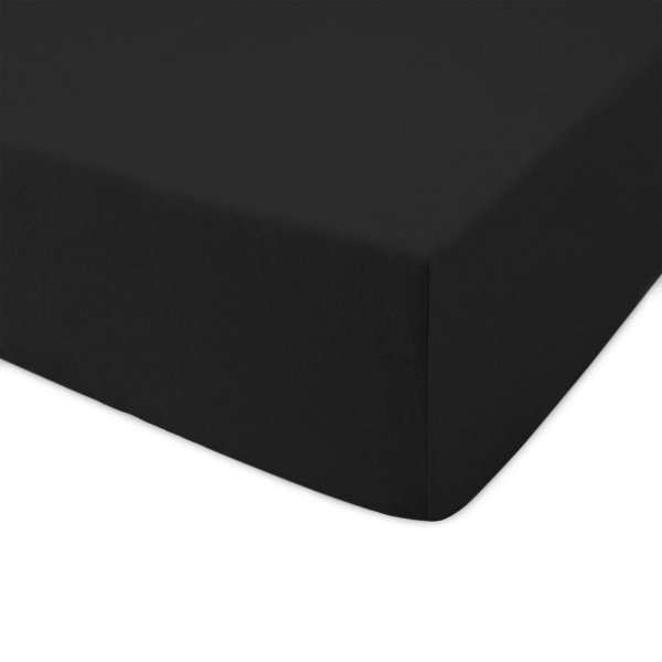 Prześcieradło jersey 180x200 z gumką wz. D027 (czarne)