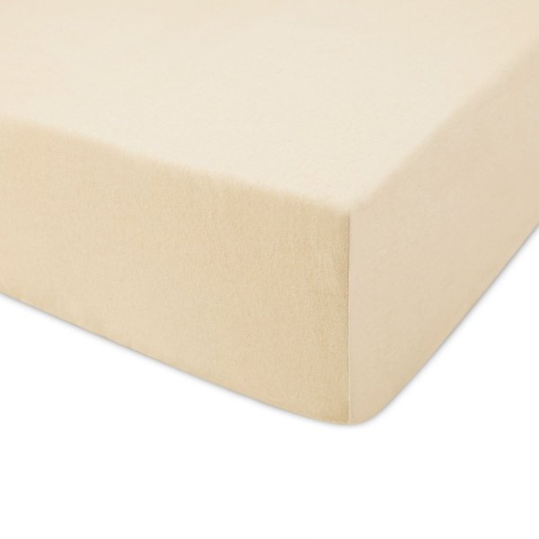 Prześcieradło jersey 180x200 z gumką wz. D047 (jasny beż)