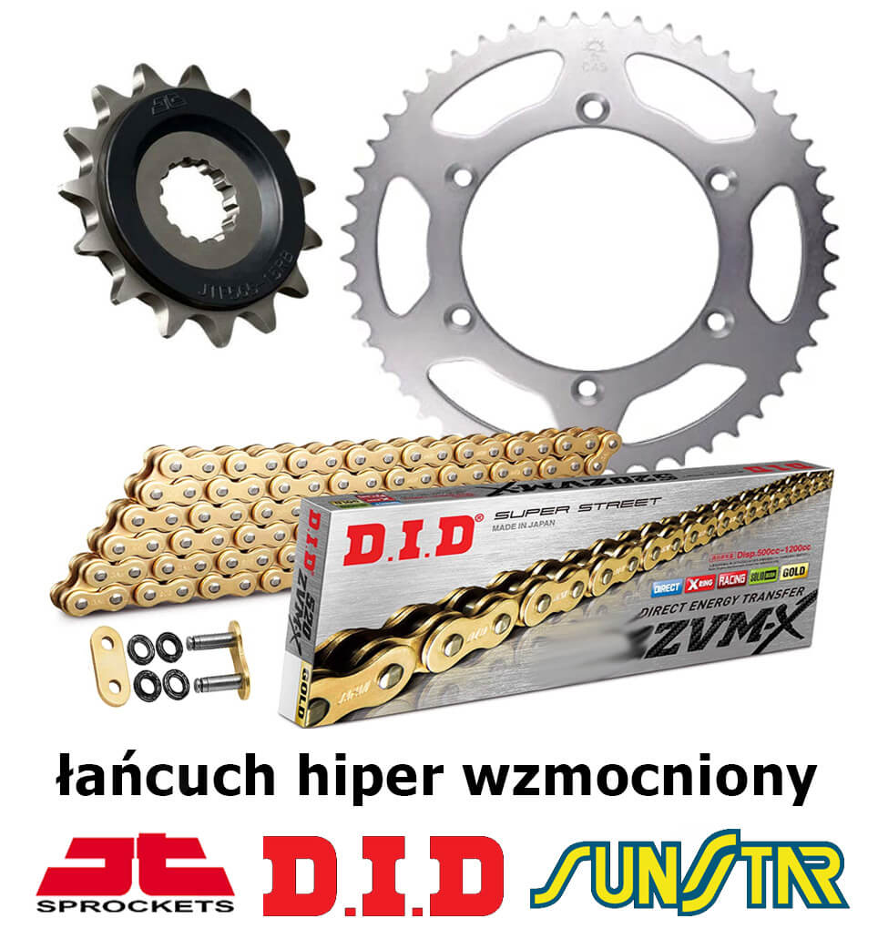 Triumph 675 Daytona 2006-2017 Zestaw Napędowy Did Hiper Wzmocniony Złoty Triumph 2009 Daytona 675
