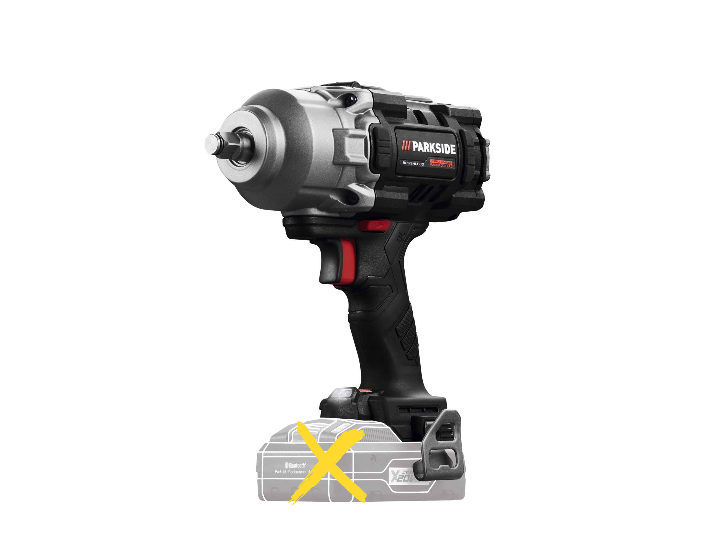 Parkside Performance Akumulatorowy klucz udarowy 20 V, 1/2", Passp 20-Li A3 bez akumulatora i ładowarki