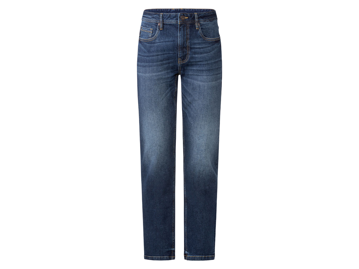 Livergy Jeansy męskie, straight fit Ciemnoniebieski, 50 34/32