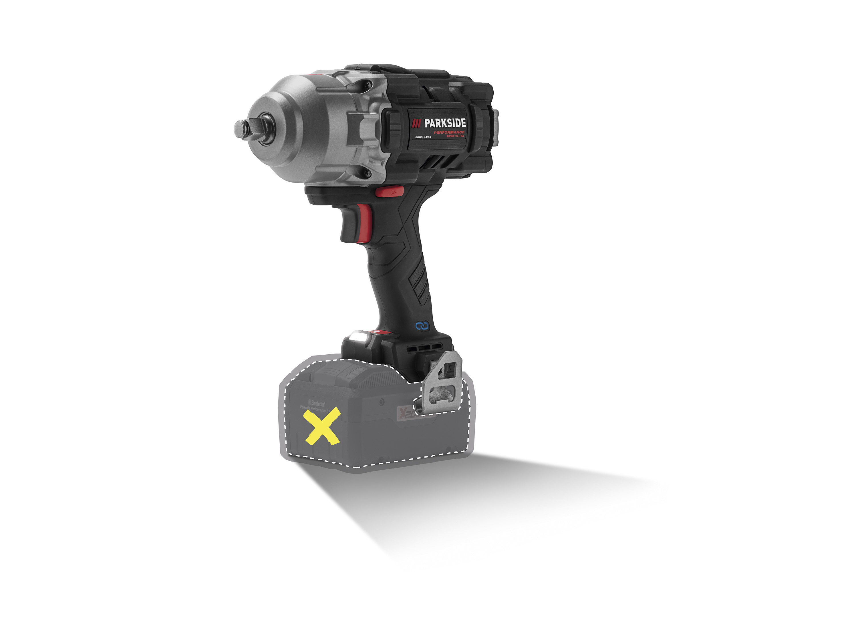Parkside Performance Akumulatorowy klucz udarowy 20 V, 1/2", Passp 20-Li B4 bez akumulatora i ładowarki