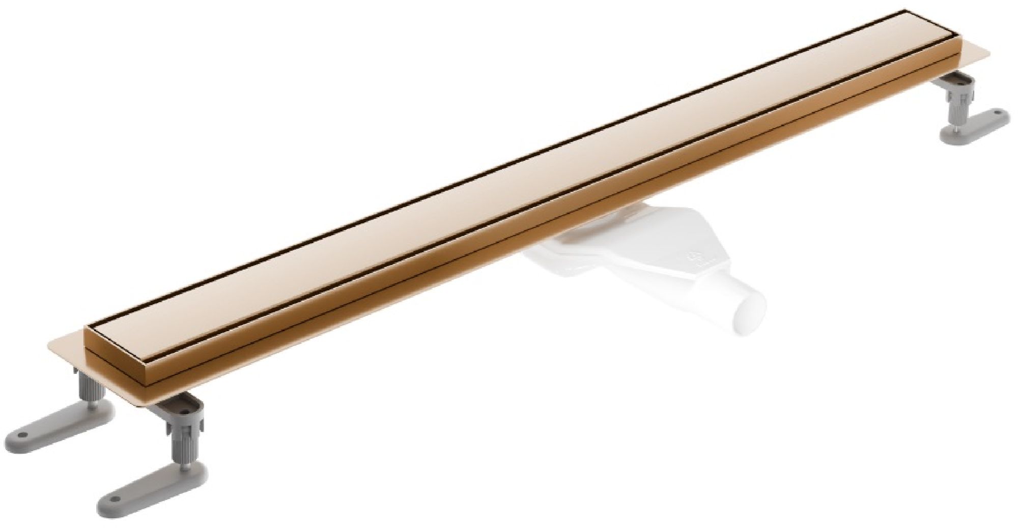 Darmowa Dostawa - Odpływ liniowy z rusztem 60 cm miedź Excellent Stilio INEX1515600RCB