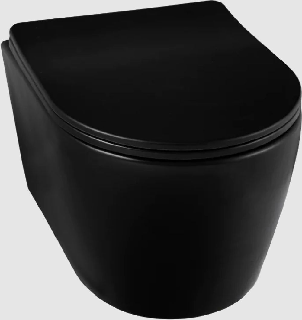 Darmowa Dostawa - Miska WC wisząca bez kołnierza czarny Balneo Luxa G01010201011