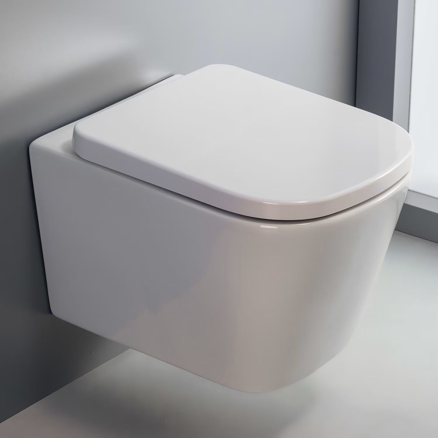 Darmowa Dostawa - Miska WC wisząca bez kołnierza biały Kronenbach Cube KB15500CU