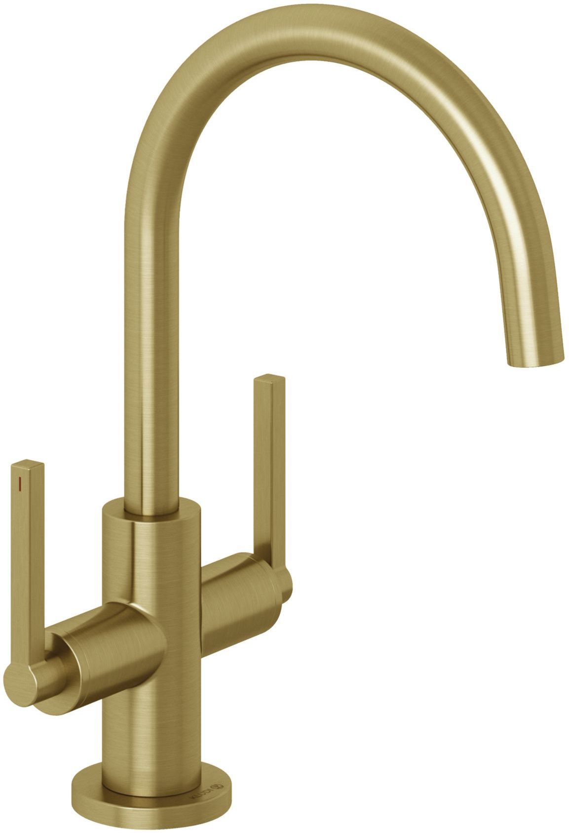 Darmowa Dostawa - Bateria umywalkowa stojąca złota Kludi Nova Fonte Puristic 20118N015