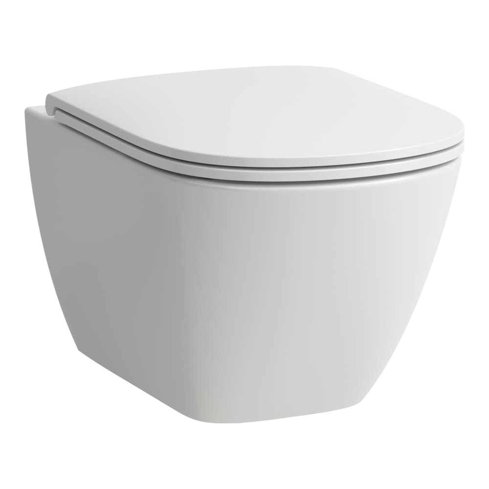 Darmowa Dostawa - Miska WC wisząca bez kołnierza ze spłukiwaniem wirowym biały Laufen Lua H8210804000001
