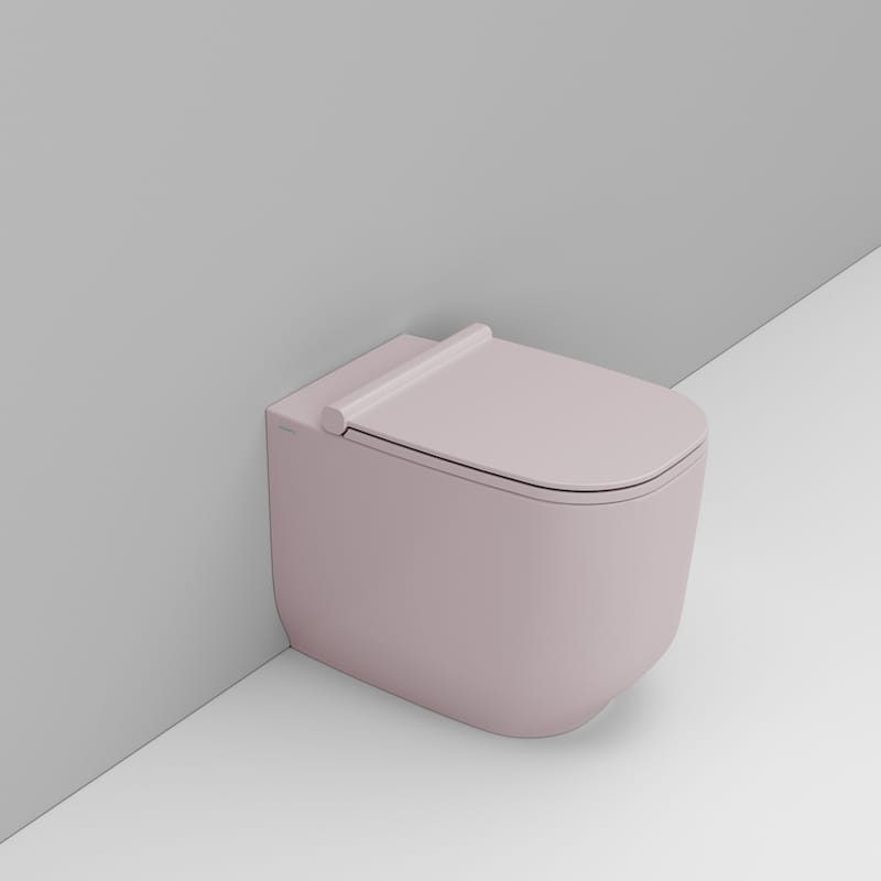 Darmowa Dostawa - Miska WC stojąca bez kołnierza różowy Ceramica Dolomite Alba D503165