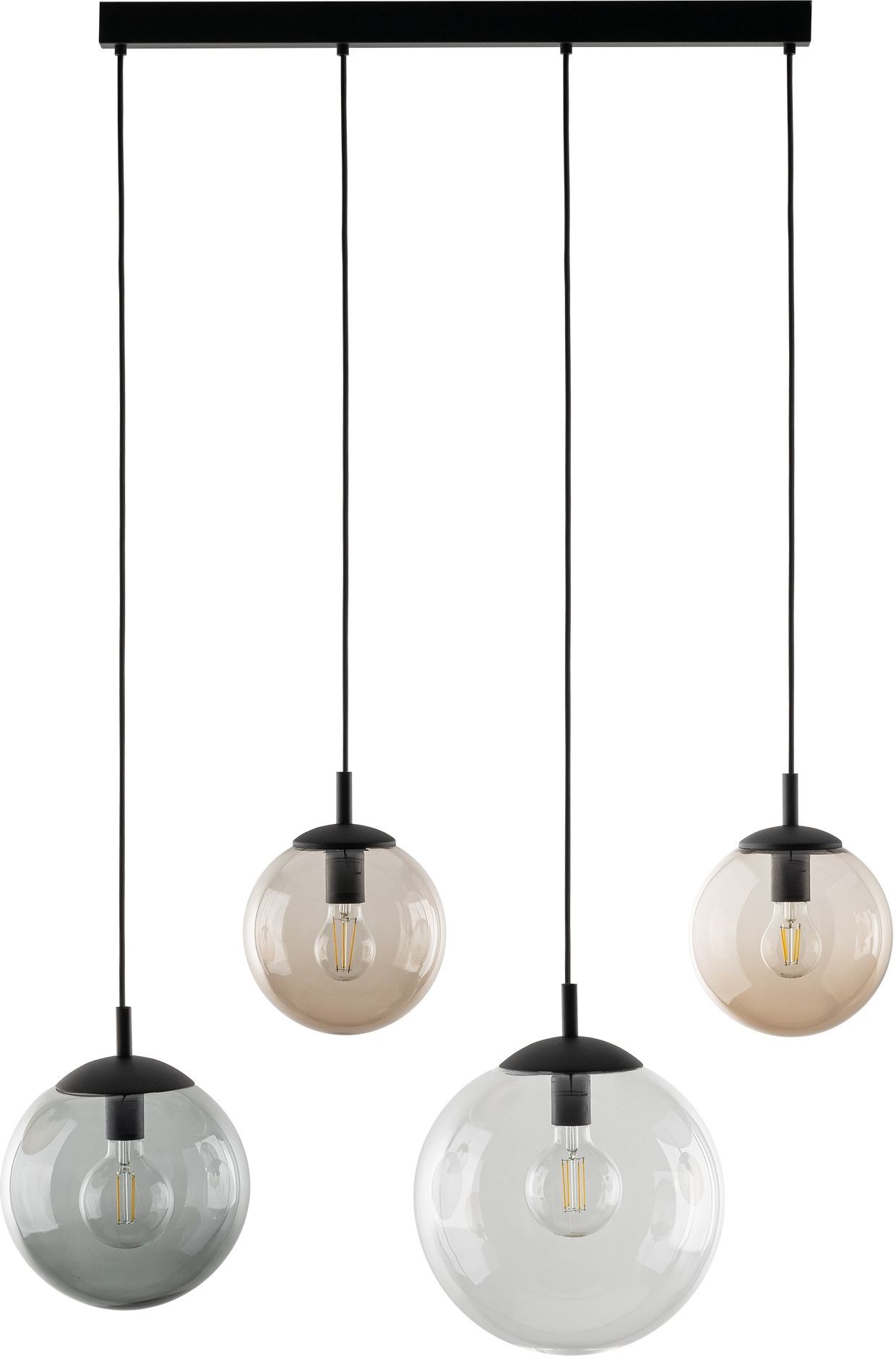 Darmowa Dostawa - Lampa wisząca 4x15 W czarny TK Lighting Esme 4795