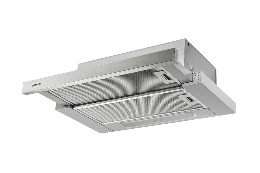 Darmowa Dostawa - Okap kuchenny 60 cm podszafkowy stal Pyramis Ecoline Sliding 065028202