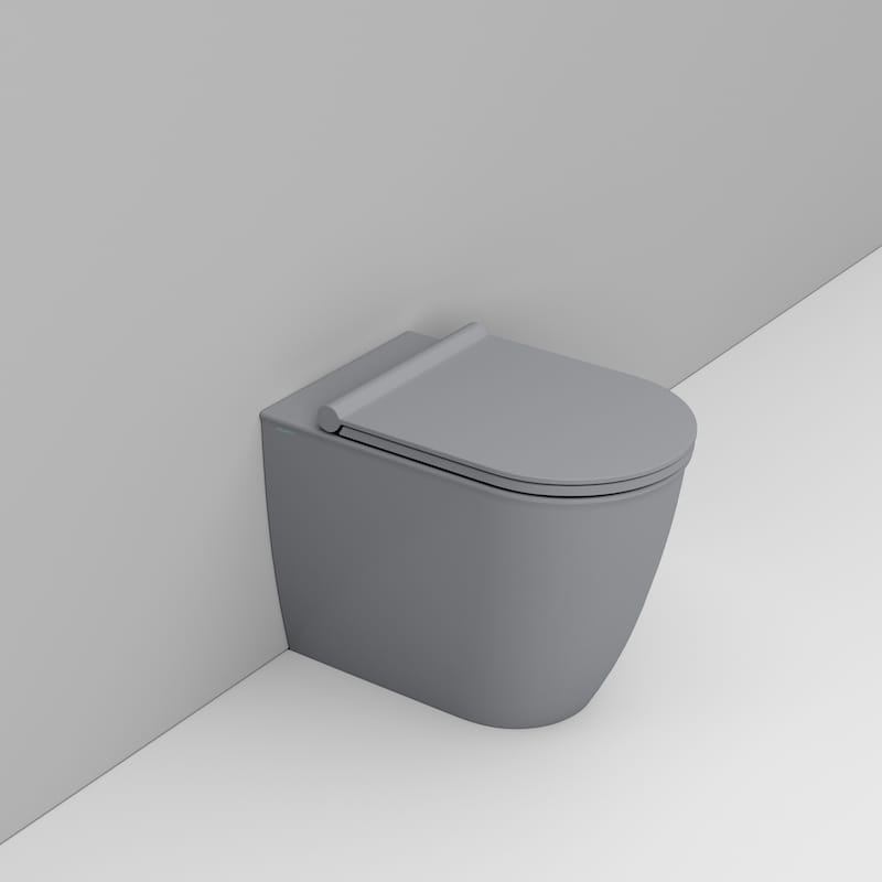 Darmowa Dostawa - Miska WC stojąca bez kołnierza szary Ceramica Dolomite Mayka D483145