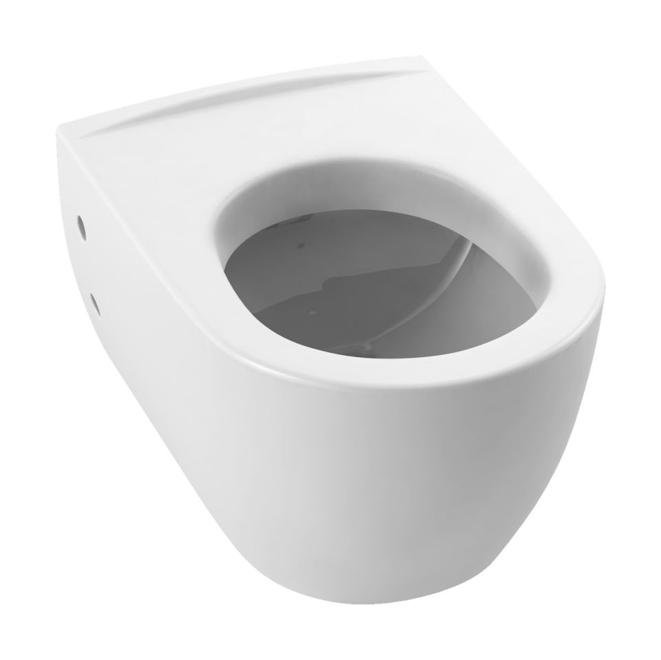 Darmowa Dostawa - Miska WC wisząca bez kołnierza biały CeraStyle City 019100W