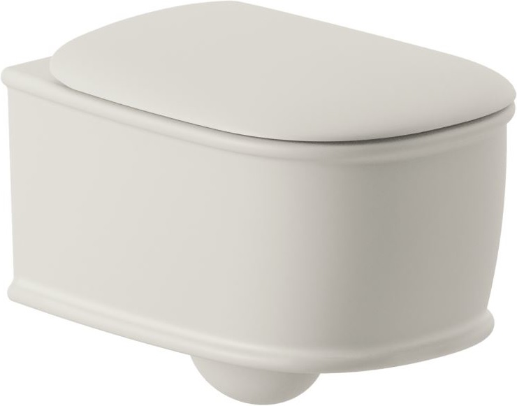 Darmowa Dostawa - Miska WC wisząca bez kołnierza biały mat Art Ceram Atelier ATV0010500