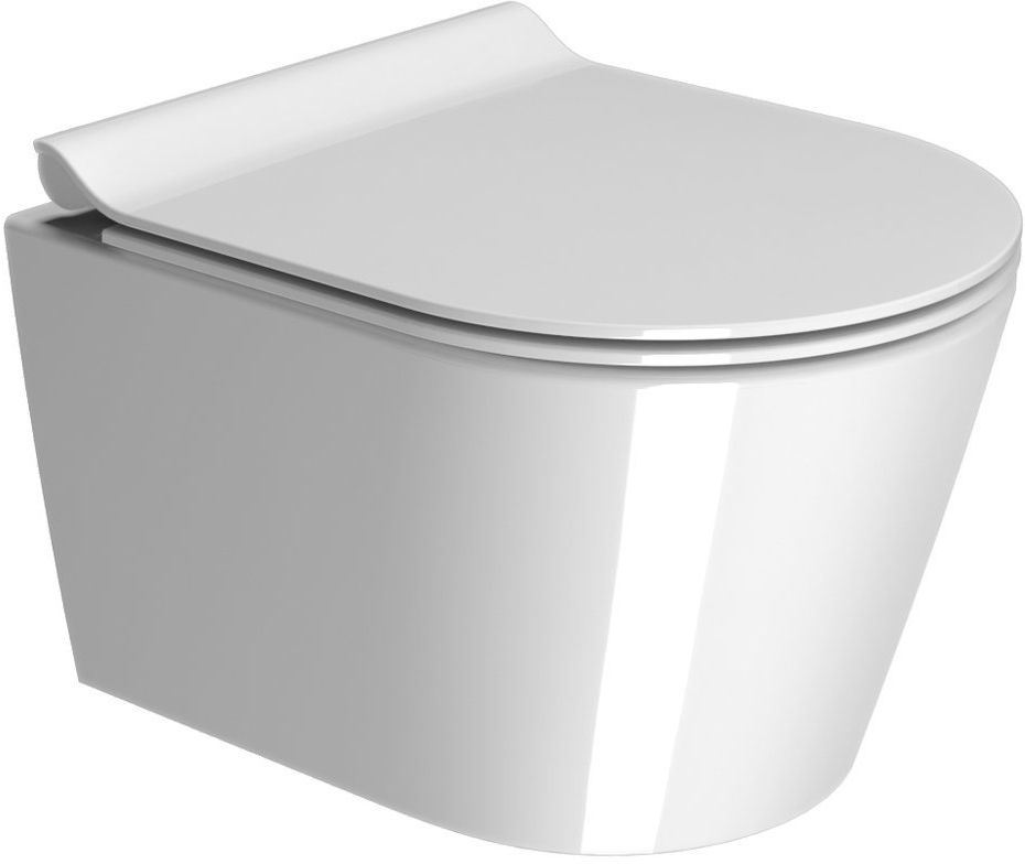 Darmowa Dostawa - Miska WC wisząca bez kołnierza biała GSI Kube X 941811