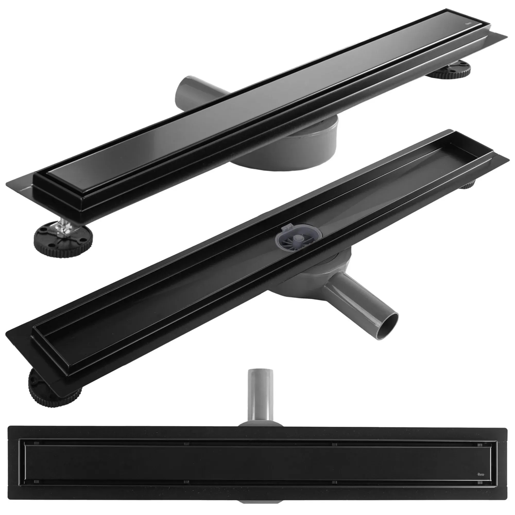 Darmowa Dostawa - Odpływ liniowy 60 cm czarny Rea Neox Pro REAG7801