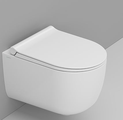 Darmowa Dostawa - Miska WC wisząca bez kołnierza ze spłukiwaniem wirowym biały połysk Ceramica Dolomite Mirto Round D474901