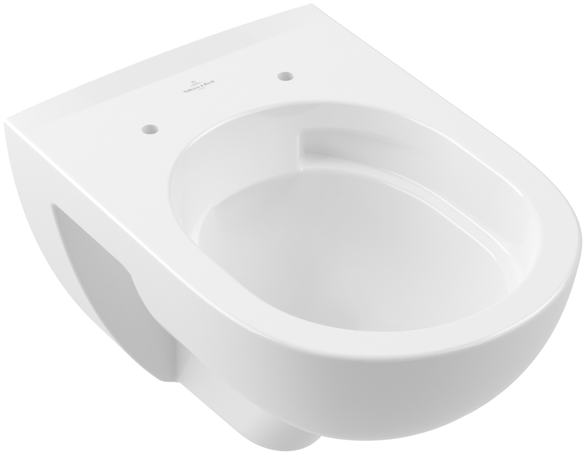 Darmowa Dostawa - Miska WC wisząca bez kołnierza ze spłukiwaniem wirowym biały połysk Villeroy & Boch O.Novo 5660C001