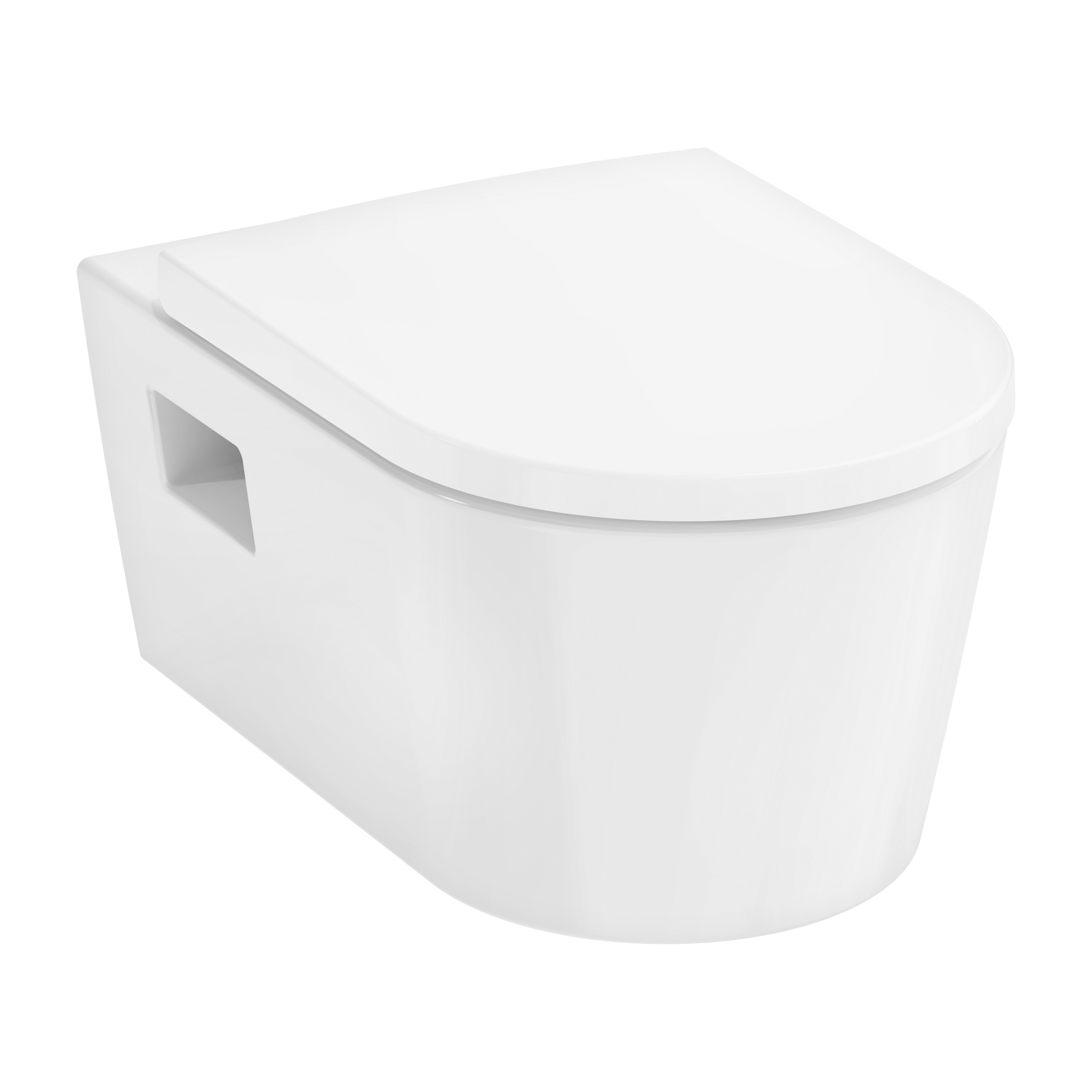 Darmowa Dostawa - Miska WC z deską wolnoopadającą wisząca bez kołnierza biały połysk Hansgrohe EluPura Original S 61180450