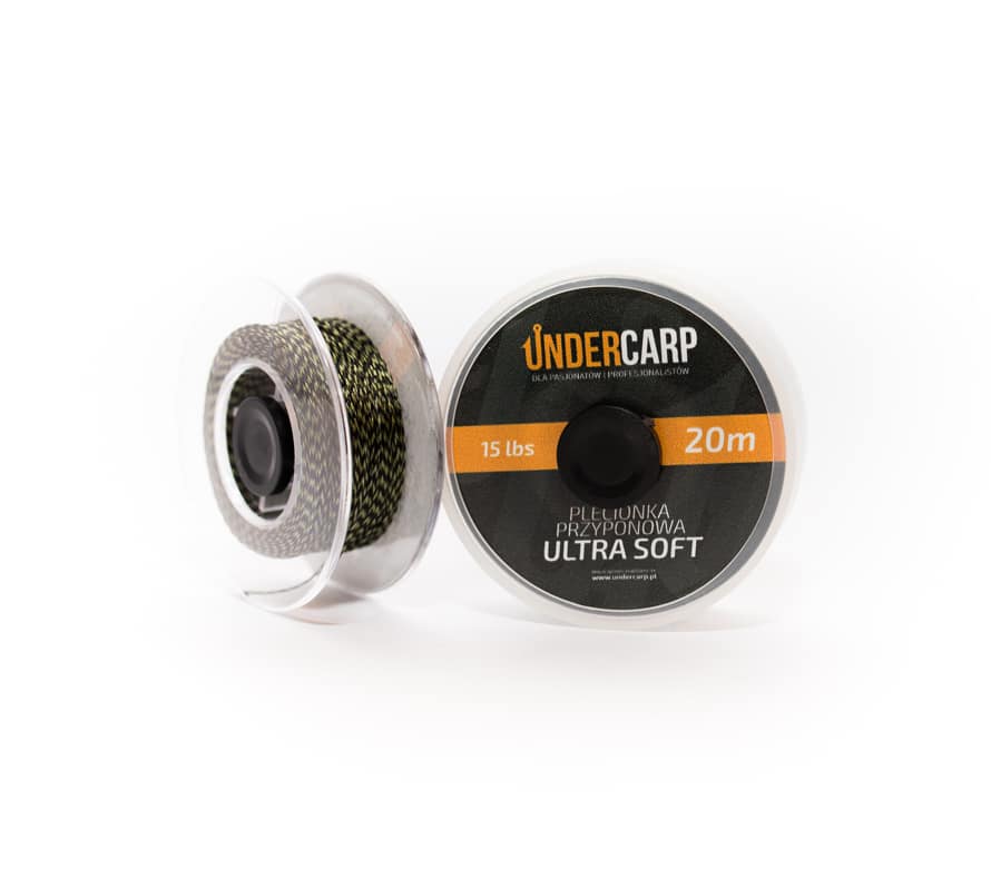 Undercarp Plecionka przyponowa 20 m/ 15 lbs ULTRA SOFT – zielona