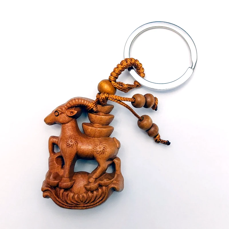 Brelok - Koza figurka drewno
