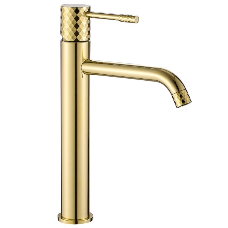 Bateria Umywalkowa Rea Lungo Diamond Złota Wysoka 0X0X30Cm 1 Szt
