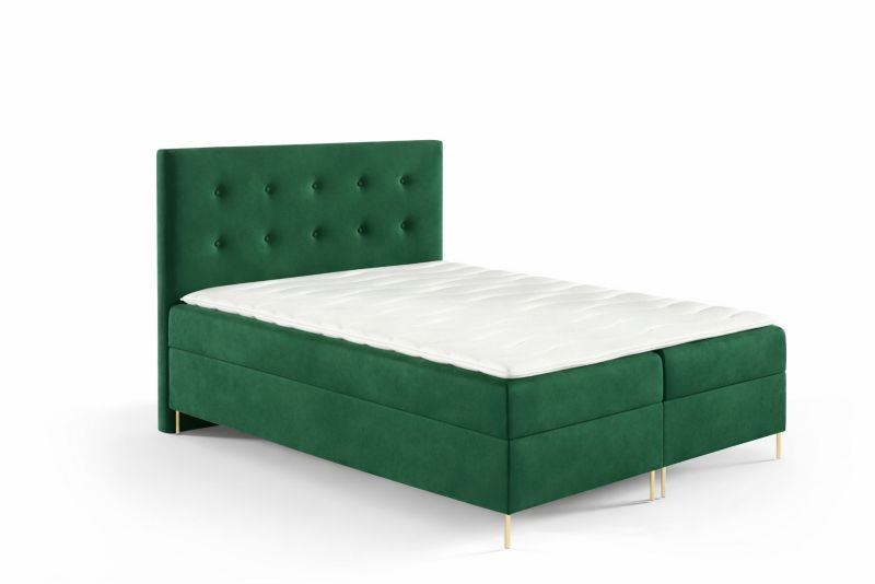 Łóżko kontynentalne SOFELLO Louis Box 160x200 z nogami riviera38 1szt.