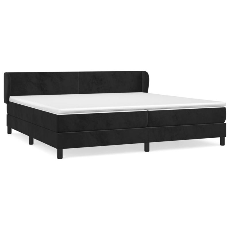 Łóżko kontynentalne WaszeMeble 200x200 cm czarne WM-3127393 1 szt.