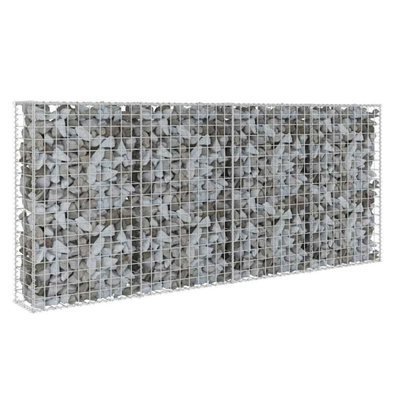Ogrodzenie gabionowe vidaxl 200 x 20 x 85 cm 143580 srebrny 1 szt