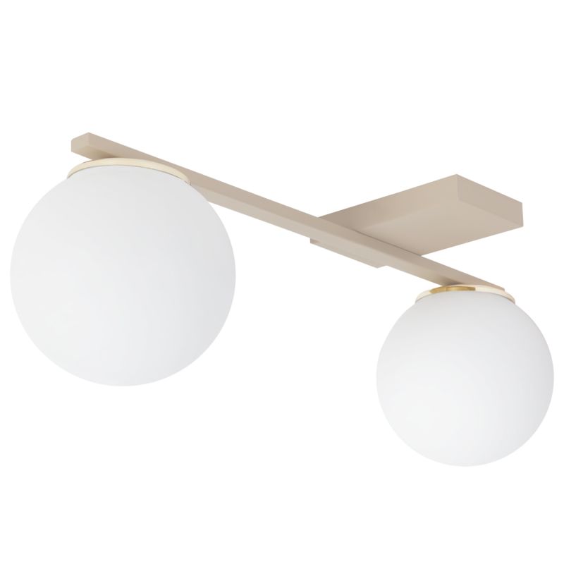 Lampa sufitowa wisząca Light Home LH Alta 2xE14 kaszmir klosz szklany biały 1szt.