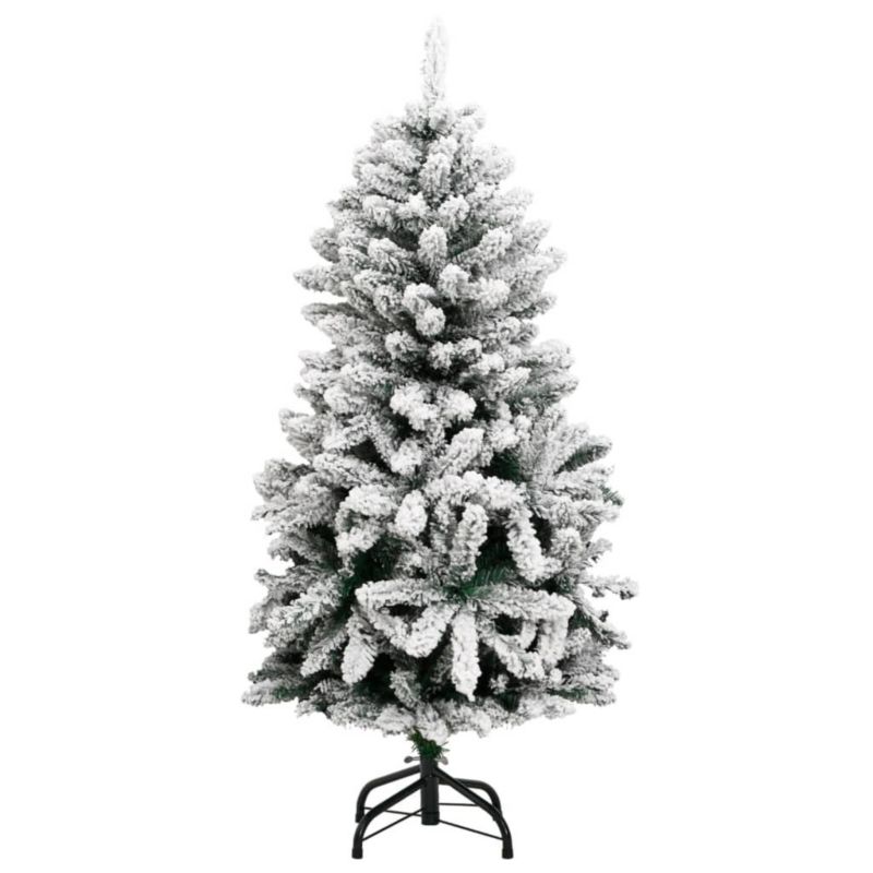 Choinka sztuczna VidaXL zawiasowa, ośnieżona 120 cm biały 1 szt.