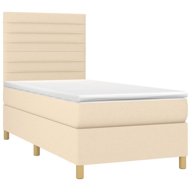 Łóżko kontynentalne WaszeMeble 80x200 cm kremowe WM-3135474 1 szt.