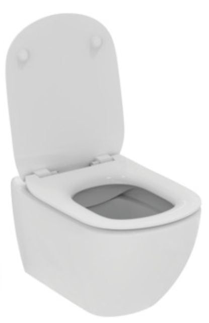 Wc miska wisząca Ideal Standard Tesi bezkołnierzowa biała softclose rimls+ 1 szt.