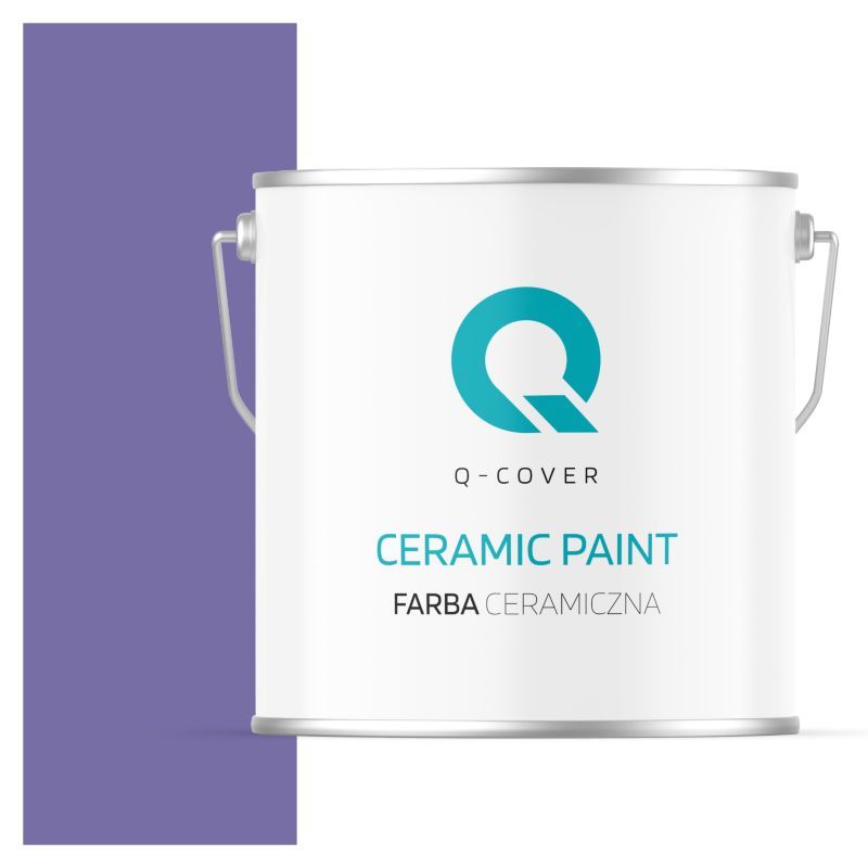 Farba Ceramiczna Do Ścian i Sufitów Q-Cover Śliwkowy H2618 Głęboki Mat 5L