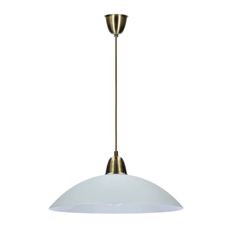 Lampa sufitowa biały klosz Candellux Vanda patyna-biała 1xE27x60W IP20 wym:125x40x40cm - 1 szt.
