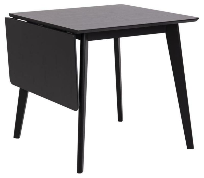 Stół Roxby ACTONA stół rozkładany do jadalni do salonu czarny nowoczesny kompaktowy 120 cm 1 szt.