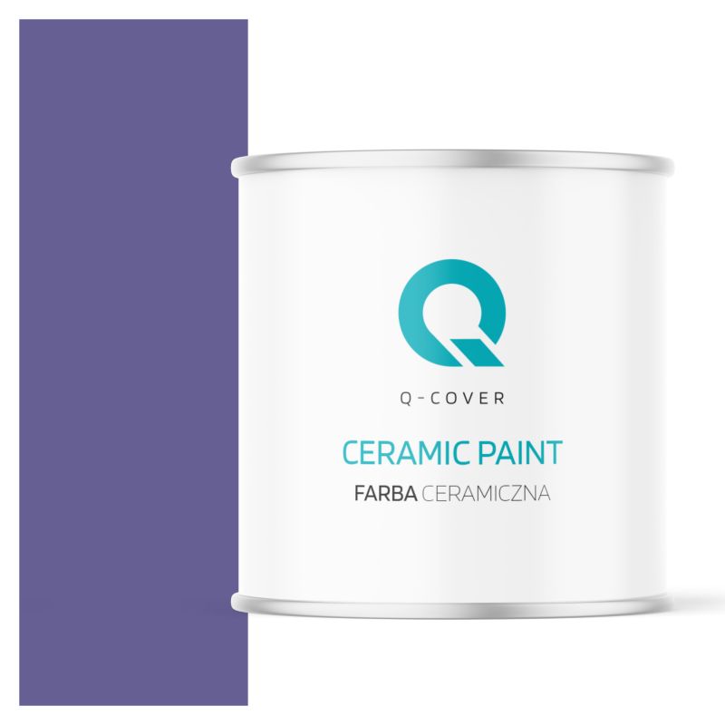 Farba Ceramiczna Do Ścian i Sufitów Q-Cover Fioletowy ciemny H2613 Głęboki Mat 2L