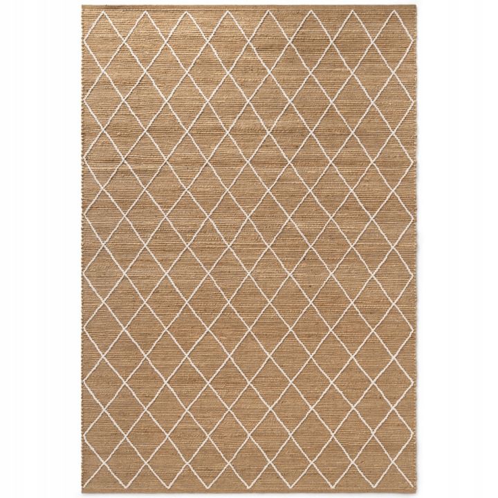 Dywan 200x300 naturalny, beżowy, jutowy, boho marki Hanse Home do salonu, 1 szt.