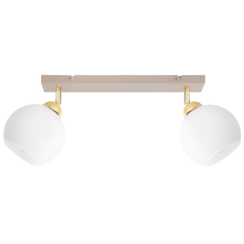 Lampa sufitowa Light Home LH Eliza 2xE27 kaszmir/złoty klosz biały kula 1szt.
