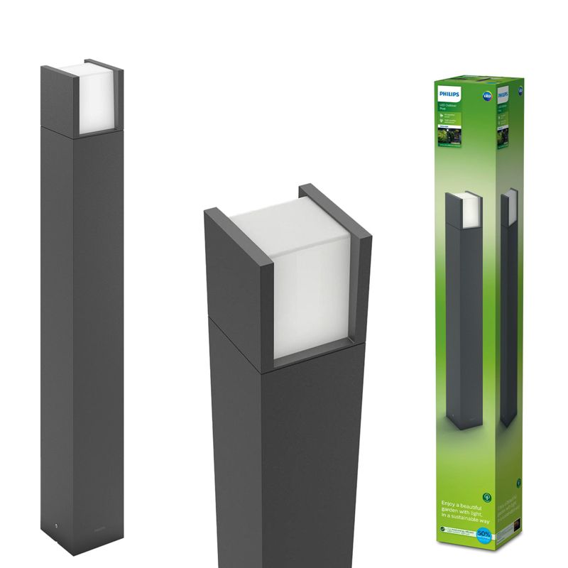 Lampa Ogrodowa Arbour Ultra Efficient Philips Zewnętrzna Słupek 77cm LED 3.8W 800lm 2700K 1 szt.
