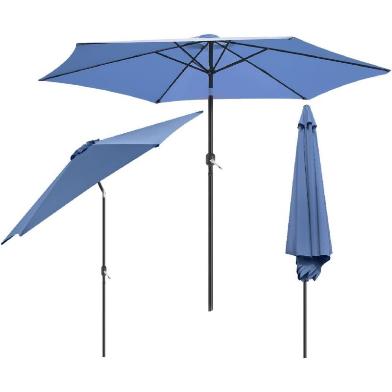Parasol Saska Garden ogrodowy 300cm składany granatowy 1szt