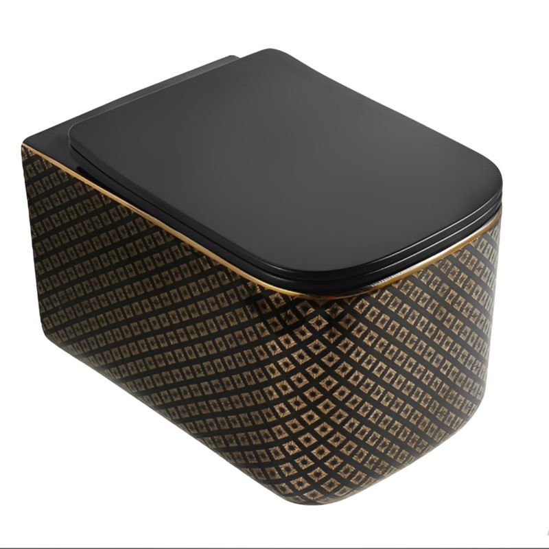 Miska WC wisząca Corciano Nexa 3 Midnight Gold Edition 51x34x35 cm 1 szt.