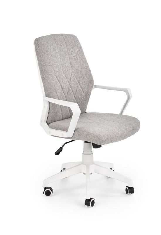 Fotel biurowy ergonomiczny Nerso INTESI obrotowy szary z tkaniny z podłokietnikami do biura 1 szt.